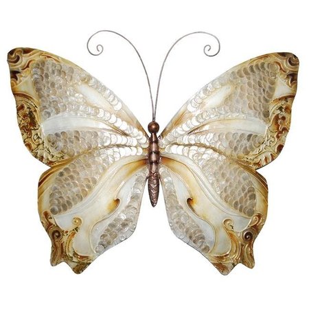 EANGEE HOME DESIGN Eangee Home Design m2012 Butterfly Wall Decor with Pearl Scales & Browns m2012